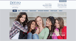 Desktop Screenshot of devitoorthodontics.com