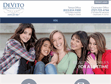 Tablet Screenshot of devitoorthodontics.com